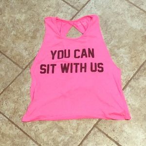 You can sit with us tank top.